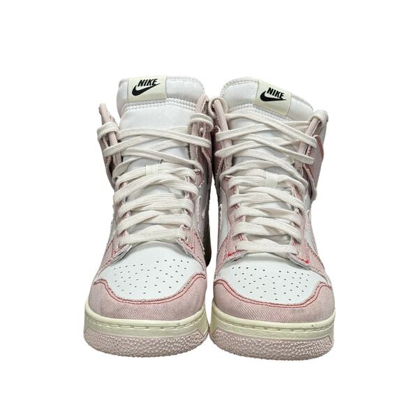 Nike Dunk High Vintage 1985 Barely Rose and White EUC main image 6